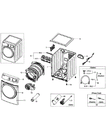Main Assy parts for Samsung Dryer DV455GVGSWR/AA-0002 / from AppliancePartsPros.com