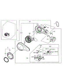 Motor Assy parts for Samsung Dryer DV455GVGSWR/AA-0002 / from AppliancePartsPros.com