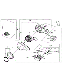 Motor Duct parts for Samsung Dryer DV405GTPASU/AA-0000 / from AppliancePartsPros.com