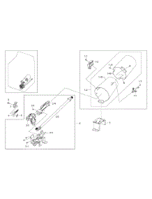 Duct Burner & Gas parts for Samsung Dryer DV400GWHDWR/AA-0000 / from AppliancePartsPros.com