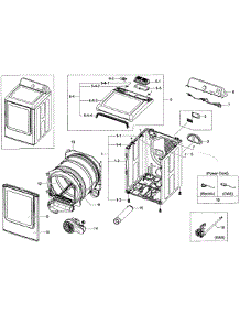 Main Assy parts for Samsung Dryer DV400GWHDWR/AA-0000 / from AppliancePartsPros.com