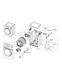 Main Assy parts for Samsung Dryer DV457EVGSGR/AA-0000 / from AppliancePartsPros.com