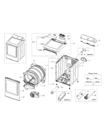 Main Assy parts for Samsung Dryer DV422EWHDWR/AA-0000 / from AppliancePartsPros.com