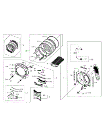 Drum Assy parts for Samsung Dryer DV405GTPAWR/AA-0002 / from AppliancePartsPros.com
