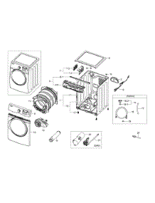 Main Assy parts for Samsung Dryer DV405GTPAWR/AA-0002 / from AppliancePartsPros.com