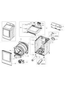 Main Assy parts for Samsung Dryer DV400EWHDWR/AA-0000 / from AppliancePartsPros.com