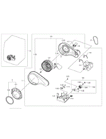 Motor Assy parts for Samsung Dryer DV400EWHDWR/AA-0000 / from AppliancePartsPros.com