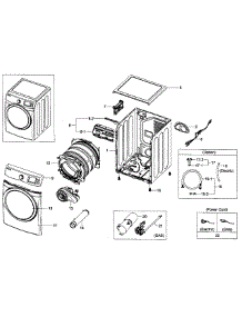 Main Assy parts for Samsung Dryer DV435GTGJRA/A1-0001 / from AppliancePartsPros.com