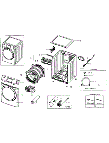 Main Assy parts for Samsung Dryer DV457GVGSGR/AA-0002 / from AppliancePartsPros.com