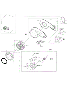 Motor Assy parts for Samsung Dryer DV448AGW/XAA-0002 / from AppliancePartsPros.com