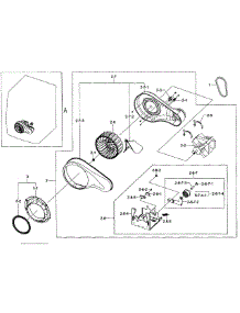 Motor Duct parts for Samsung Dryer DV455GVGSWR/AA-0000 / from AppliancePartsPros.com