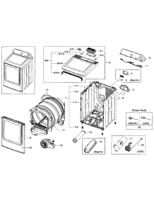 Main Assy parts for Samsung Dryer DV50F9A8EVW/A2-0000 / from AppliancePartsPros.com