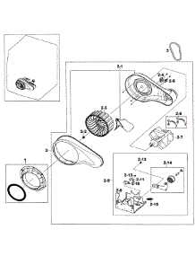 Motor Assy parts for Samsung Dryer DV520AEP/XAA-0002 / from AppliancePartsPros.com
