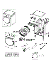 Main Assy parts for Samsung Dryer DV520AGP/XAA-0002 / from AppliancePartsPros.com