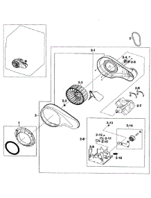 Motor Assy parts for Samsung Dryer DV520AGP/XAA-0002 / from AppliancePartsPros.com