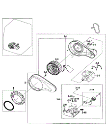 Motor Assy parts for Samsung Dryer DV520AGP/XAA-0003 / from AppliancePartsPros.com