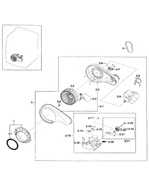 Motor Assy parts for Samsung Dryer DV511AER/XAA-0002 / from AppliancePartsPros.com