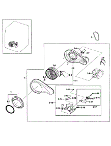 Motor Assy parts for Samsung Dryer DV511AER/XAA-0000 / from AppliancePartsPros.com