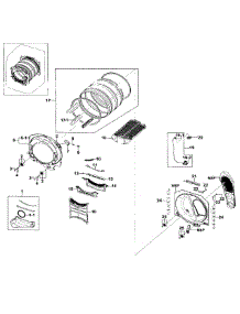 Drum Assy parts for Samsung Dryer DV511AER/XAA-0001 / from AppliancePartsPros.com