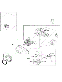 Motor Assy parts for Samsung Dryer DV511AER/XAA-0001 / from AppliancePartsPros.com