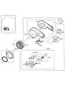 Motor Assy parts for Samsung Dryer DV448AGP/XAA-0001 / from AppliancePartsPros.com