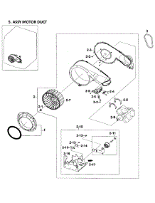 Motor Assy parts for Samsung Dryer DV209AEW/XAA-0001 / from AppliancePartsPros.com