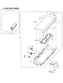 Heater Assy parts for Samsung Dryer DV448AEP/XAA-0001 / from AppliancePartsPros.com