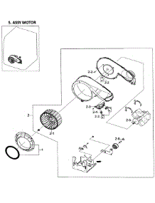 Motor Assy parts for Samsung Dryer DV419AEW/XAA-0002 / from AppliancePartsPros.com