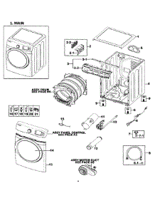 Main Assy parts for Samsung Dryer DV511AGR/XAA-0000 / from AppliancePartsPros.com