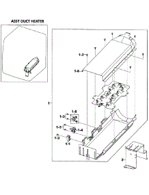Heater Assy parts for Samsung Dryer DV520AEW/XAA-0000 / from AppliancePartsPros.com