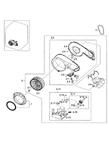 Motor Assy parts for Samsung Dryer DV419AEU/XAA-0001 / from AppliancePartsPros.com