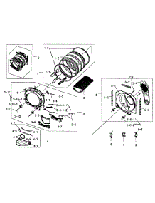 Drum Assy parts for Samsung Dryer DV448AEP/XAA-0002 / from AppliancePartsPros.com