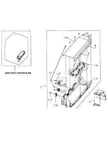 Heater Assy parts for Samsung Dryer DV448AEP/XAA-0002 / from AppliancePartsPros.com