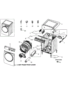 Main Assy parts for Samsung Dryer DV448AEP/XAA-0002 / from AppliancePartsPros.com