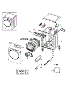Main Assy parts for Samsung Dryer DV448AEW/XAA-0002 / from AppliancePartsPros.com