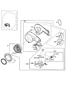 Motor Assy parts for Samsung Dryer DV419AGW/XAA-0001 / from AppliancePartsPros.com