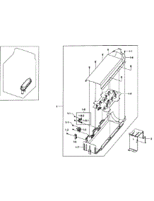 Heater Assy parts for Samsung Dryer DV50F9A8EVW/A2-0001 / from AppliancePartsPros.com