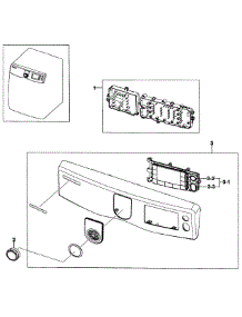 Control Panel parts for Samsung Dryer DV419AGU/XAA-0001 / from AppliancePartsPros.com