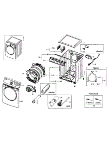 Main Assy parts for Samsung Dryer DV407AGW/XAA-0002 / from AppliancePartsPros.com