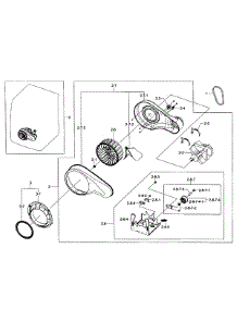 Motor Assy parts for Samsung Dryer DV455EVGSGR/AA-0002 / from AppliancePartsPros.com
