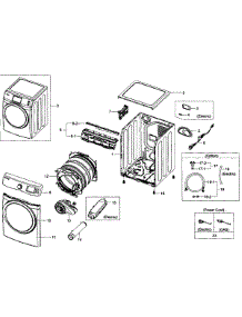 Main Assy parts for Samsung Dryer DV435ETGJWR/A1-0001 / from AppliancePartsPros.com