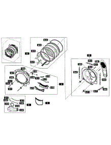 Drum Assy parts for Samsung Dryer DV365ETBGWR/A3-0001 / from AppliancePartsPros.com