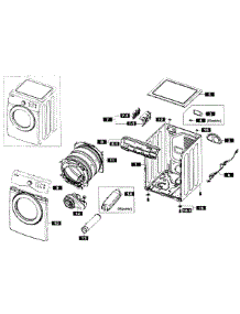 Main Assy parts for Samsung Dryer DV365ETBGWR/A3-0001 / from AppliancePartsPros.com