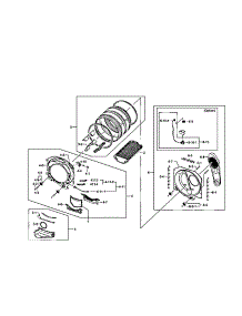 Drum Assy parts for Samsung Dryer DV407AEW/XAA-0002 / from AppliancePartsPros.com