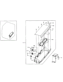 Heater Assy parts for Samsung Dryer DV484ETHAWR/A1-0001 / from AppliancePartsPros.com