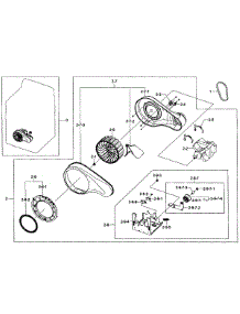 Motor Assy parts for Samsung Dryer DV484GTHASU/A1-0001 / from AppliancePartsPros.com