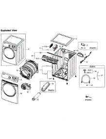 Main Assy parts for Samsung Dryer DV393ETPAWR/A1-0001 / from AppliancePartsPros.com