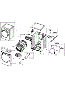 Main Assy parts for Samsung Dryer DV455EVGSWR/AA-000F / from AppliancePartsPros.com