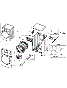 Main Assy parts for Samsung Dryer DV457EVGSGR/AA-0002 / from AppliancePartsPros.com