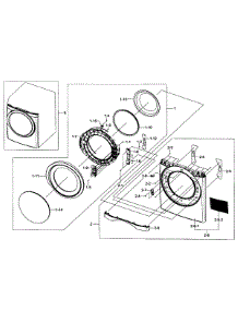 Front Assy parts for Samsung Dryer DV457EVGSGR/AA-0001 / from AppliancePartsPros.com